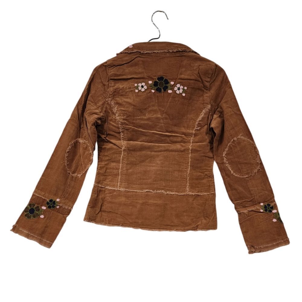 Sandrea Corduroy Embroidered Floral Jacket - Picture 3 of 10
